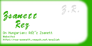 zsanett rez business card